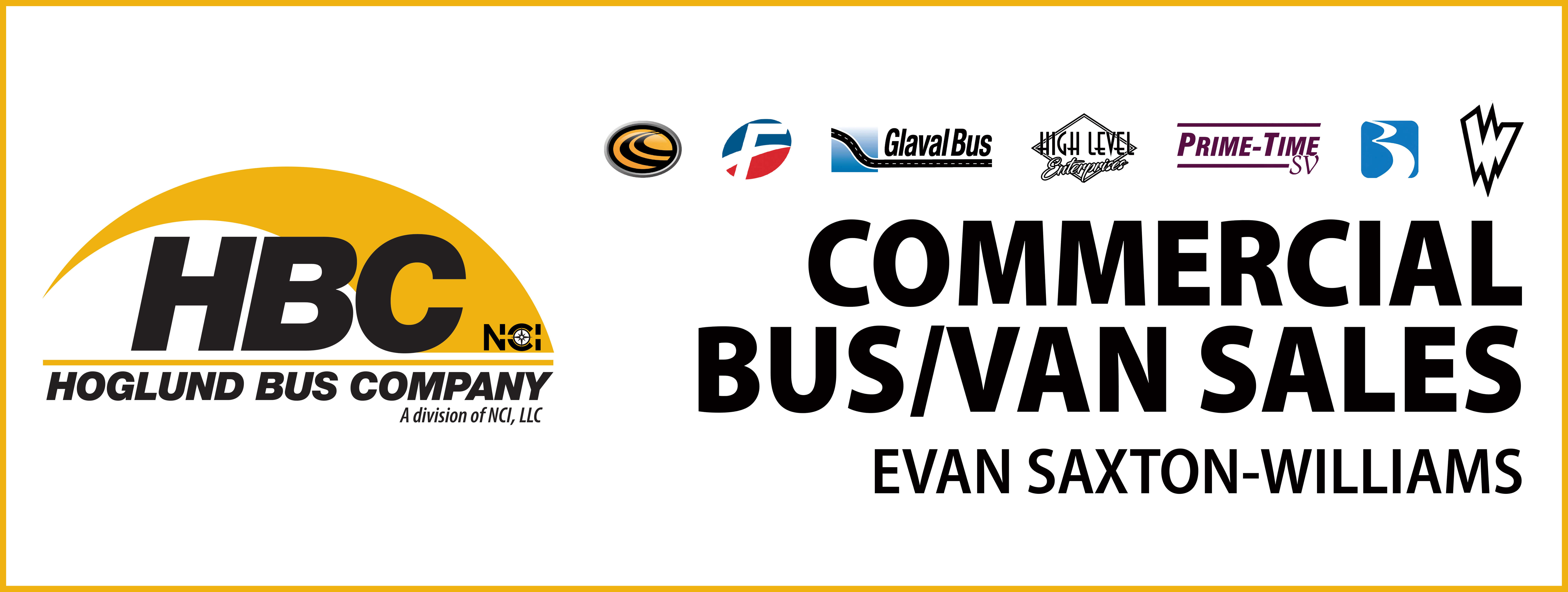 Commercial bus/van sales
